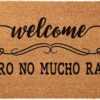 Doormat Outdoor Entrance Welcome Welcome Pero No Mucho Rato Kitchen Rug Mat Home Living Room Entrance 16x24 Inch
